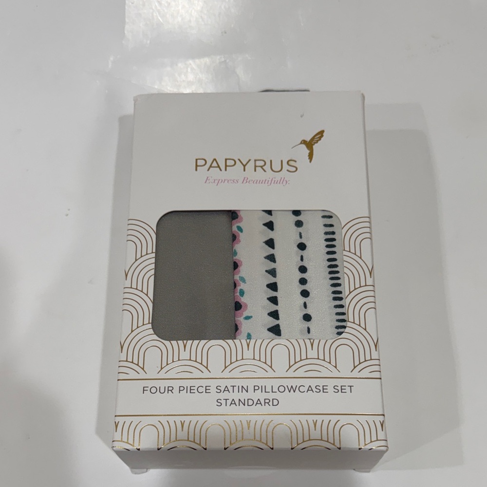 New Papyrus Multicolor Satin Pillowcase Set of 4 20”x30”